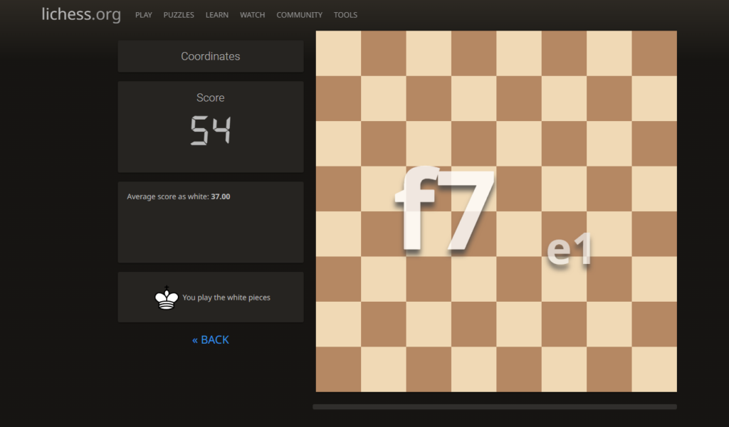 Lichess Coordinates